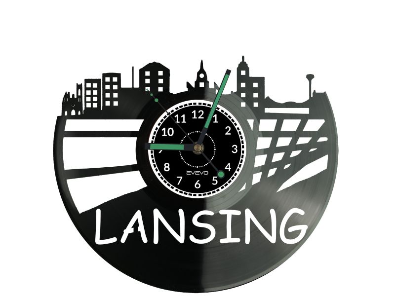 LANSING Miasto Stany Zjednoczone USA Zegar Ścienny