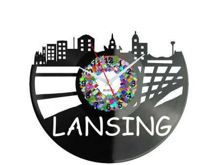 LANSING Miasto Stany Zjednoczone USA Zegar Ścienny