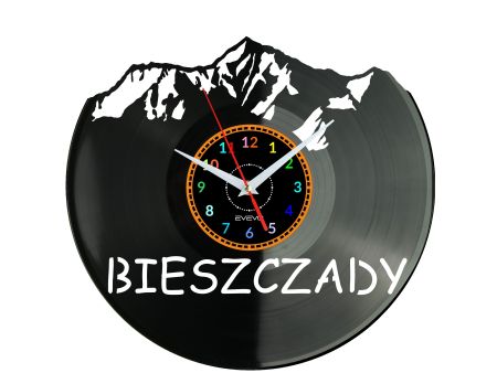 Bieszczady Góry Polska Zegar Ścienny