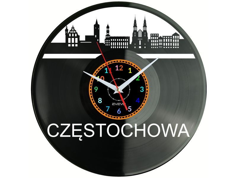 Częstochowa Miasto Polska Zegar Ścienny