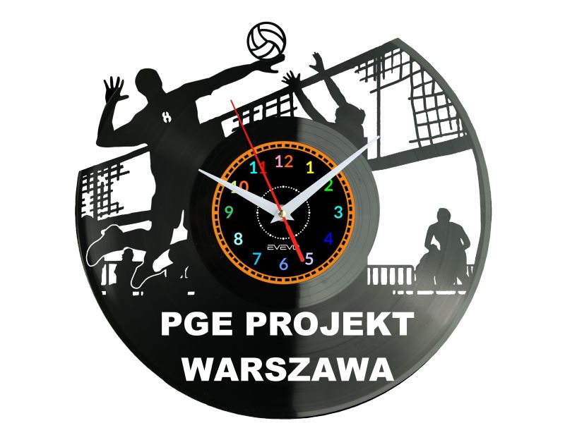 Projekt Warszawa PlusLiga Siatkówka Klubowa Zegar Ścienny