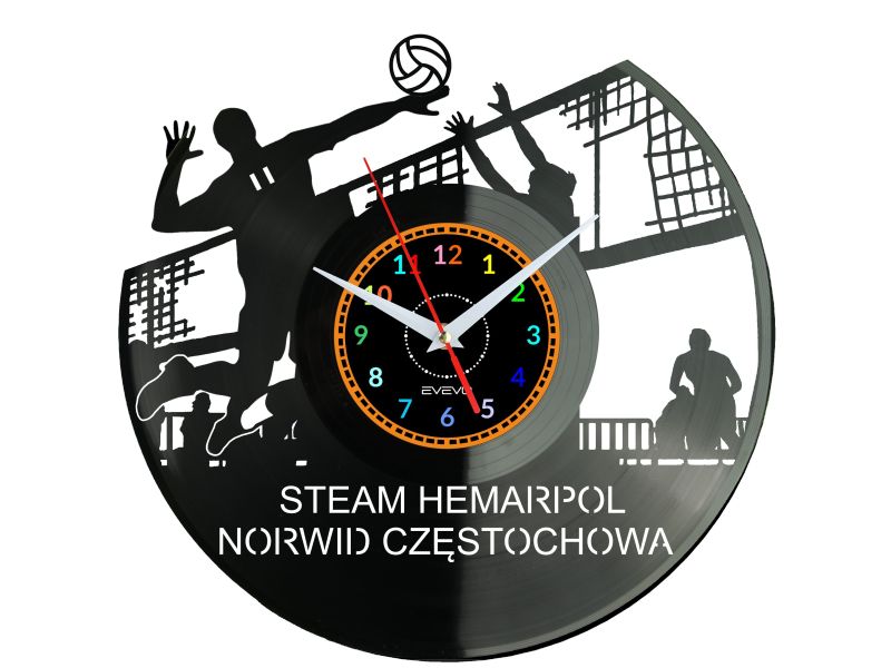 Steam Hemarpol Norwid Częstochowa PlusLiga Zegar Ścienny