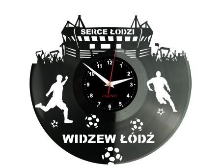 Widzew Łódź Zegar Ścienny