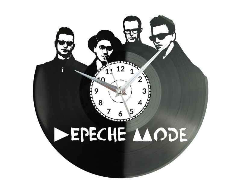 DEPECHE MODE ZEGAR ŚCIENNY PŁYTA WINYLOWA PREZENT UPOMINEK URODZINY DLA NIEJ DLA NIEGO EVEVO EVEVO.PL W0032