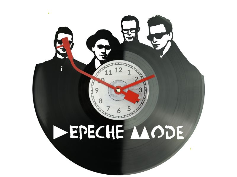 DEPECHE MODE ZEGAR ŚCIENNY PŁYTA WINYLOWA PREZENT UPOMINEK URODZINY DLA NIEJ DLA NIEGO EVEVO EVEVO.PL W0032