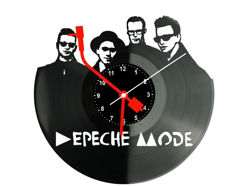 DEPECHE MODE ZEGAR ŚCIENNY PŁYTA WINYLOWA PREZENT UPOMINEK URODZINY DLA NIEJ DLA NIEGO EVEVO EVEVO.PL W0032