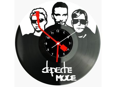 DEPECHE MODE ZEGAR ŚCIENNY DEKORACYJNY NOWOCZESNY PŁYTA WINYLOWA WINYL PREZENT URODZINY UPOMINEK EVEVO EVEVO.PL W0363