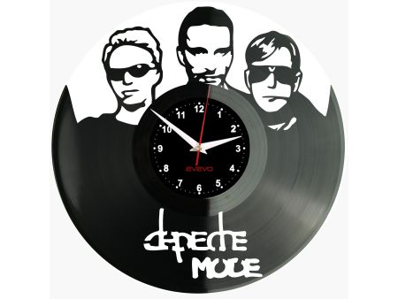 DEPECHE MODE ZEGAR ŚCIENNY DEKORACYJNY NOWOCZESNY PŁYTA WINYLOWA WINYL PREZENT URODZINY UPOMINEK EVEVO EVEVO.PL W0363