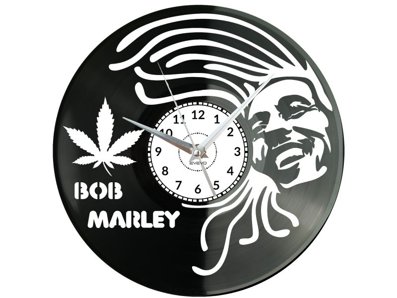 BOB MARLEY ZEGAR ŚCIENNY PŁYTA WINYLOWA PREZENT UPOMINEK URODZINY DLA NIEJ DLA NIEGO EVEVO EVEVO.PL W0002