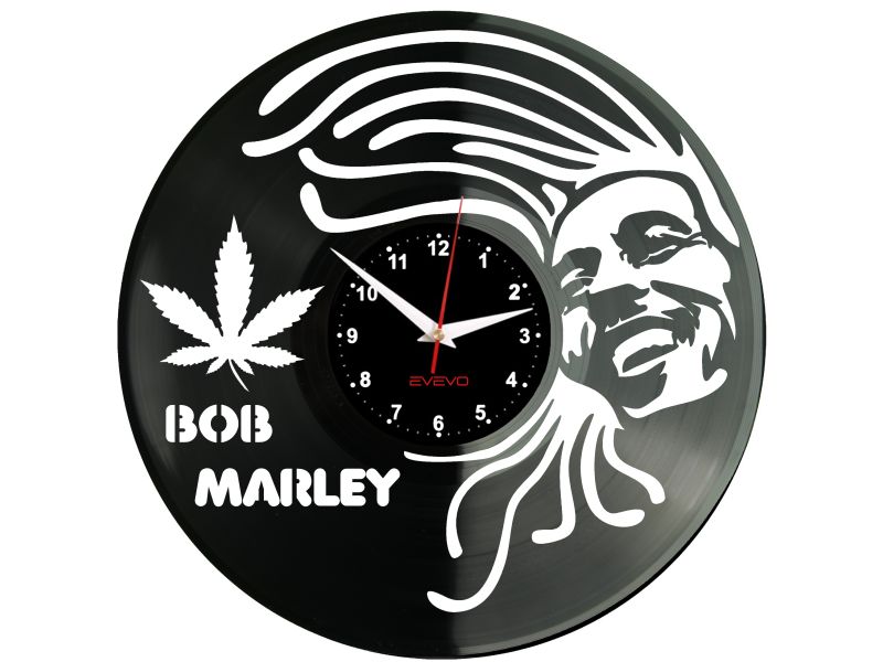 Bob Marley Zegar Ścienny Płyta Winylowa Prezent Dla Niej Dla Niego Upominek Urodziny evevo evevo.pl W0002