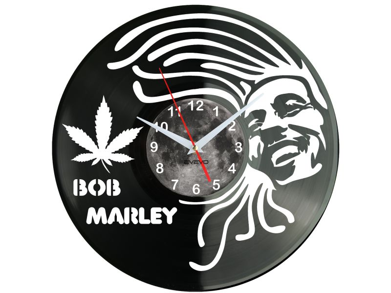 Bob Marley Zegar Ścienny Płyta Winylowa Prezent Dla Niej Dla Niego Upominek Urodziny evevo evevo.pl W0002