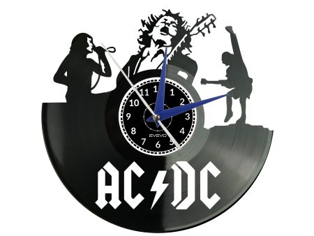 AC-DC ACDC AC/DC ZEGAR ŚCIENNY PŁYTA WINYLOWA PREZENT UPOMINEK URODZINY DLA NIEJ DLA NIEGO EVEVO EVEVO.PL W0031