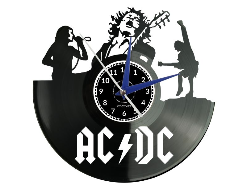 ZEGAR ŚCIENNY AC-DC ACDC PŁYTA WINYLOWA EVEVO