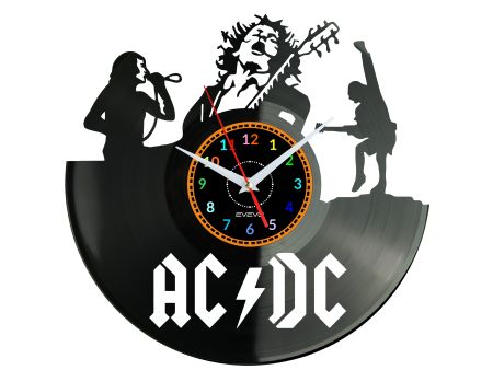 AC-DC ACDC AC/DC ZEGAR ŚCIENNY PŁYTA WINYLOWA PREZENT UPOMINEK URODZINY DLA NIEJ DLA NIEGO EVEVO EVEVO.PL W0031