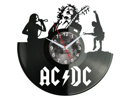 AC-DC ACDC AC/DC ZEGAR ŚCIENNY PŁYTA WINYLOWA PREZENT UPOMINEK URODZINY DLA NIEJ DLA NIEGO EVEVO EVEVO.PL W0031