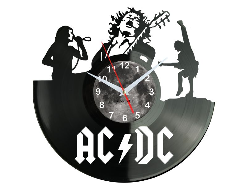 ZEGAR ŚCIENNY AC-DC ACDC PŁYTA WINYLOWA EVEVO