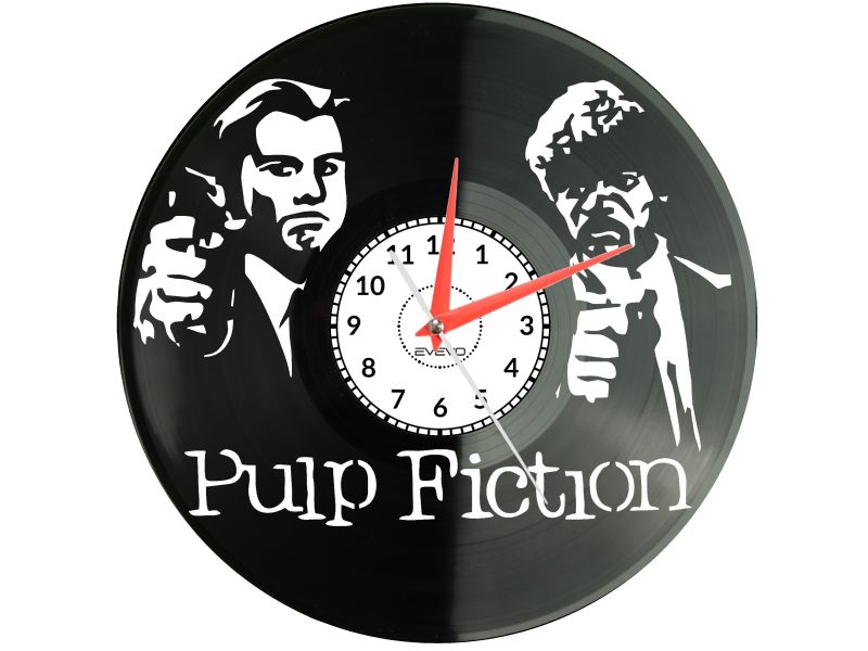 PULP FICTION ZEGAR ŚCIENNY PŁYTA WINYLOWA PREZENT UPOMINEK URODZINY DLA NIEJ DLA NIEGO EVEVO EVEVO.PL W0035