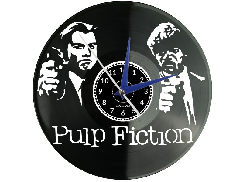 PULP FICTION ZEGAR ŚCIENNY PŁYTA WINYLOWA PREZENT UPOMINEK URODZINY DLA NIEJ DLA NIEGO EVEVO EVEVO.PL W0035