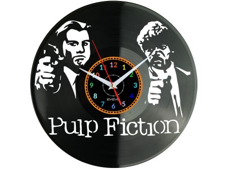 PULP FICTION ZEGAR ŚCIENNY PŁYTA WINYLOWA PREZENT UPOMINEK URODZINY DLA NIEJ DLA NIEGO EVEVO EVEVO.PL W0035