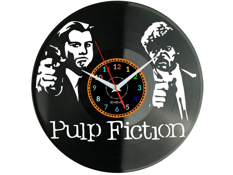 ZEGAR ŚCIENNY PULP FICTION PŁYTA WINYLOWA EVEVO