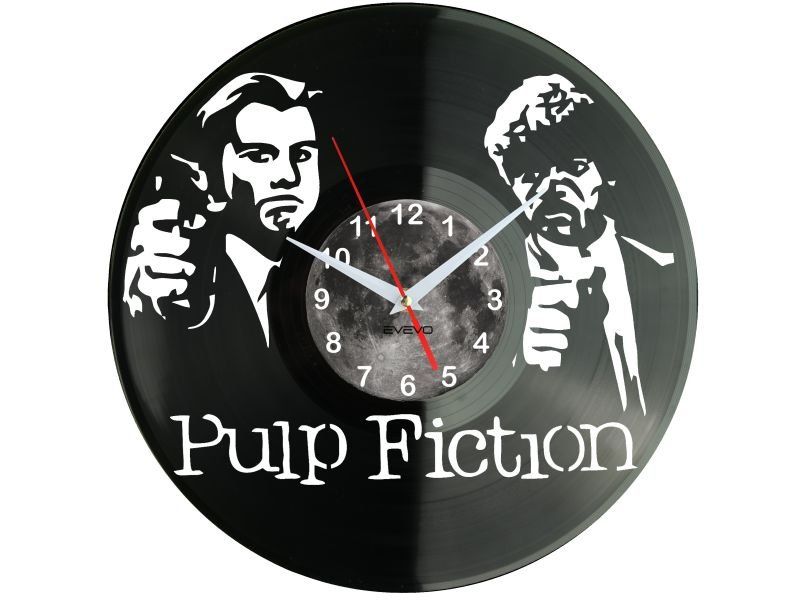 PULP FICTION ZEGAR ŚCIENNY PŁYTA WINYLOWA PREZENT UPOMINEK URODZINY DLA NIEJ DLA NIEGO EVEVO EVEVO.PL W0035