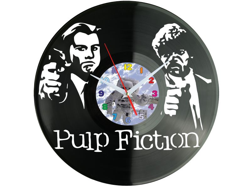 PULP FICTION ZEGAR ŚCIENNY PŁYTA WINYLOWA PREZENT UPOMINEK URODZINY DLA NIEJ DLA NIEGO EVEVO EVEVO.PL W0035