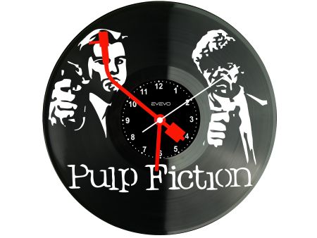 PULP FICTION ZEGAR ŚCIENNY PŁYTA WINYLOWA PREZENT UPOMINEK URODZINY DLA NIEJ DLA NIEGO EVEVO EVEVO.PL W0035