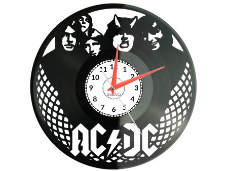 AC-DC ACDC AC/DC ZEGAR ŚCIENNY PŁYTA WINYLOWA PREZENT UPOMINEK URODZINY DLA NIEJ DLA NIEGO EVEVO EVEVO.PL W0051