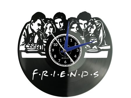 FRIENDS SERIAL TELEWIZYJNY ZEGAR ŚCIENNY PŁYTA WINYLOWA PREZENT UPOMINEK URODZINY DLA NIEJ DLA NIEGO EVEVO EVEVO.PL W0072