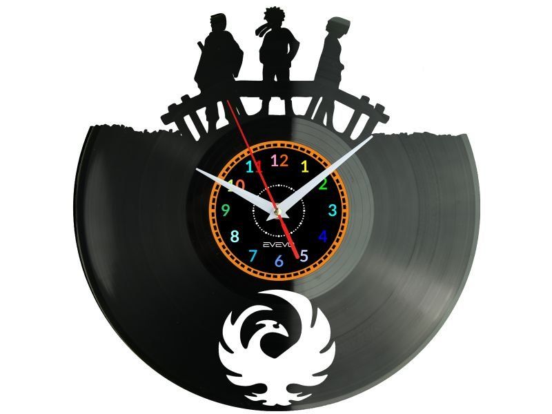 Naruto Manga Anime Zegar Ścienny z Płyty Winylowej Prezent Upominek Urodziny dla Niej i dla Niego EVEVO EVEVO.PL W0041