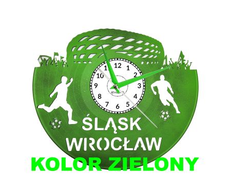 Śląsk Wrocław Zegar Ścienny Płyta Winylowa Nowoczesny Dekoracyjny Na Prezent Urodziny X0246 evevo.pl