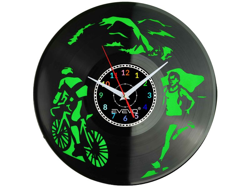 ZEGAR ŚCIENNY IRONMAN TRIATHLON EVEVO