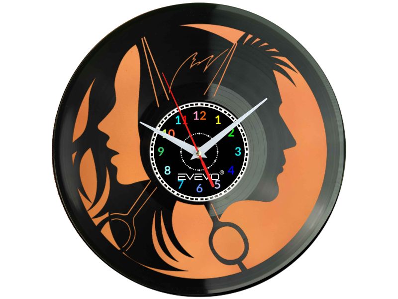 ZEGAR ŚCIENNY SALON FRYZJERSKI STUDIO FRYZJERSKIE EVEVO