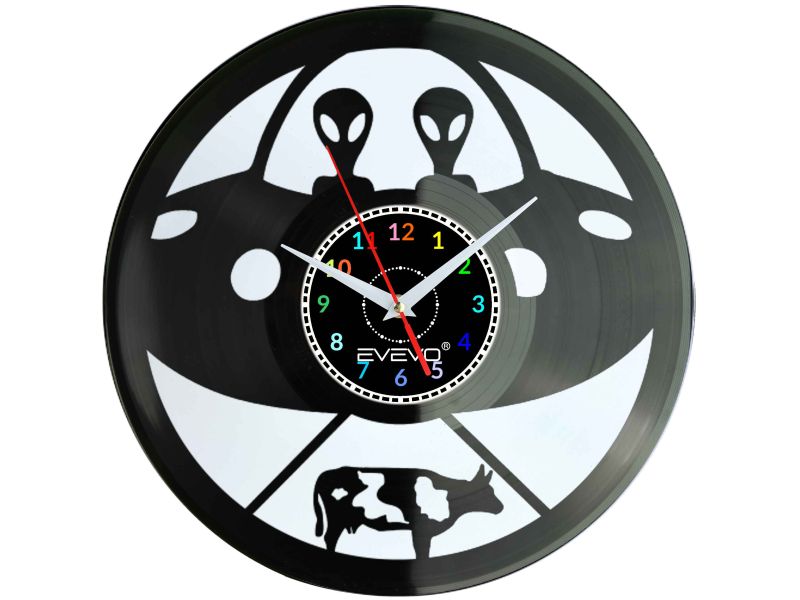 ZEGAR ŚCIENNY UFO STATEK KOSMICZNY EVEVO