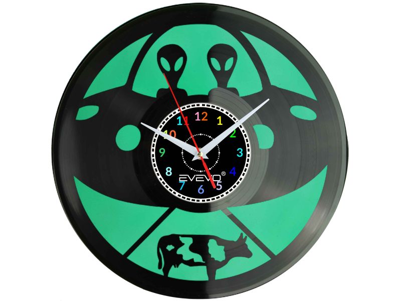 ZEGAR ŚCIENNY UFO STATEK KOSMICZNY EVEVO