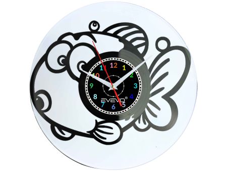 ZEGAR ŚCIENNY RYBA RYBKA RYBCIA RYBUNIA EVEVO