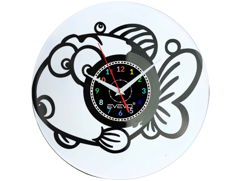 ZEGAR ŚCIENNY RYBA RYBKA RYBCIA RYBUNIA EVEVO