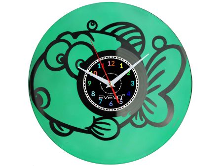 ZEGAR ŚCIENNY RYBA RYBKA RYBCIA RYBUNIA EVEVO