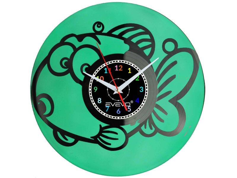 ZEGAR ŚCIENNY RYBA RYBKA RYBCIA RYBUNIA EVEVO