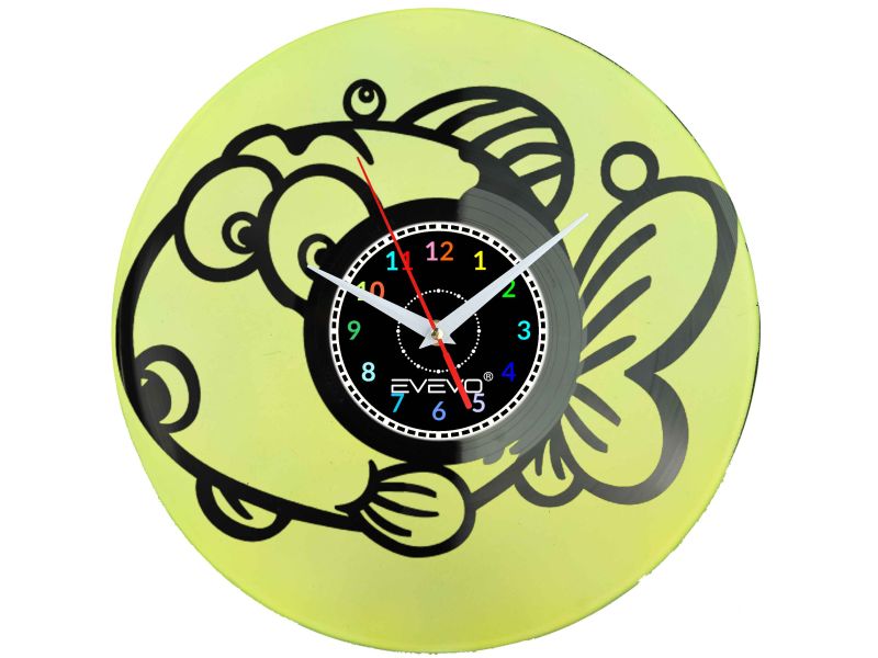 ZEGAR ŚCIENNY RYBA RYBKA RYBCIA RYBUNIA EVEVO