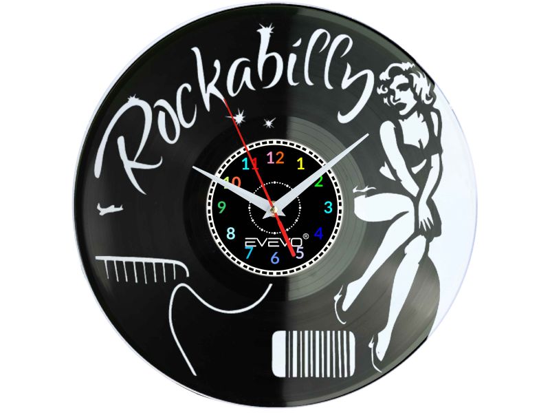 ZEGAR ŚCIENNY ROCKABILLY ROCK 'n' ROLL EVEVO