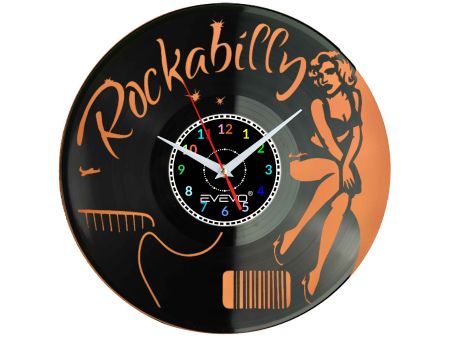ZEGAR ŚCIENNY ROCKABILLY ROCK 'n' ROLL EVEVO