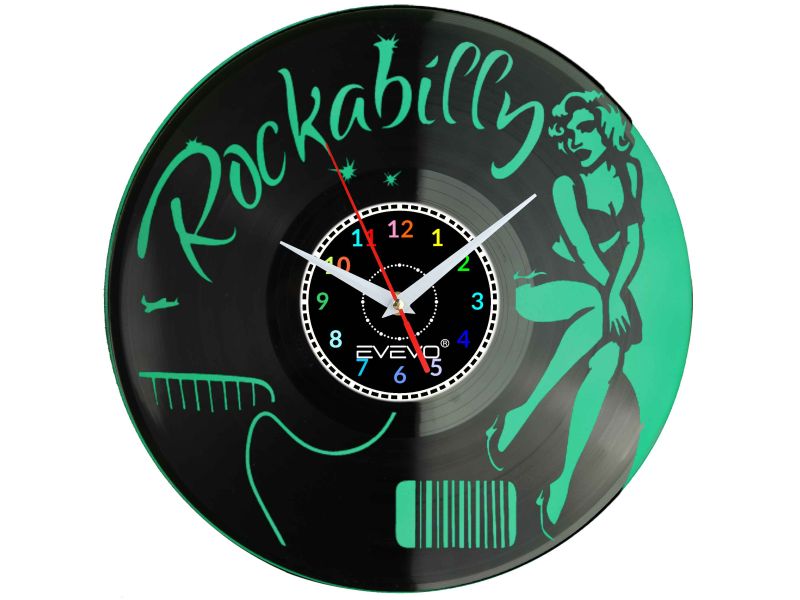 ZEGAR ŚCIENNY ROCKABILLY ROCK 'n' ROLL EVEVO