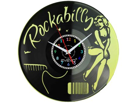 ZEGAR ŚCIENNY ROCKABILLY ROCK 'n' ROLL EVEVO