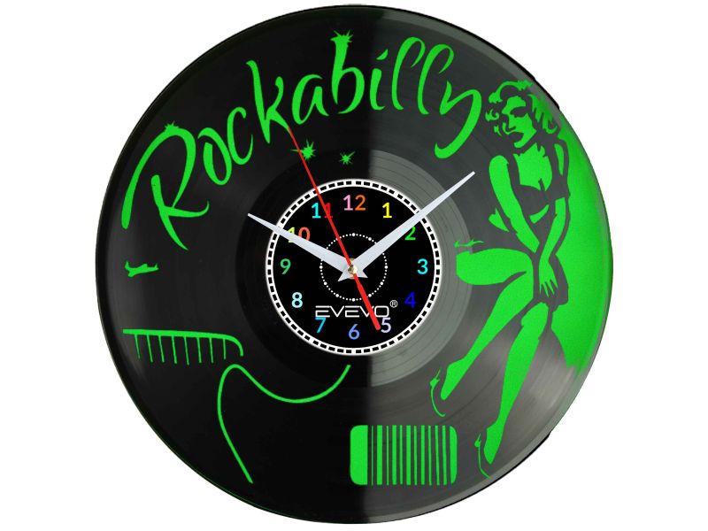 ZEGAR ŚCIENNY ROCKABILLY ROCK 'n' ROLL EVEVO