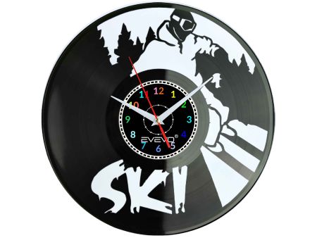 ZEGAR ŚCIENNY SKI NARCIARSTWO NARTY EVEVO