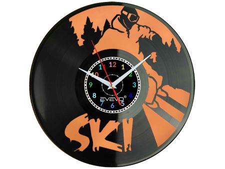 ZEGAR ŚCIENNY SKI NARCIARSTWO NARTY EVEVO