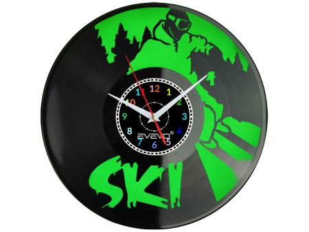 ZEGAR ŚCIENNY SKI NARCIARSTWO NARTY EVEVO