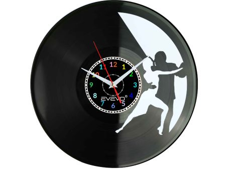 TANIEC WALEC TWIST MAZUR ZEGAR ŚCIENNY FLUORESCENCYJNE TŁO PŁYTA WINYLOWA PREZENT UPOMINEK URODZINY GIFT SOUVENIR EVEVO F0045