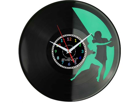 TANIEC WALEC TWIST MAZUR ZEGAR ŚCIENNY FLUORESCENCYJNE TŁO PŁYTA WINYLOWA PREZENT UPOMINEK URODZINY GIFT SOUVENIR EVEVO F0045